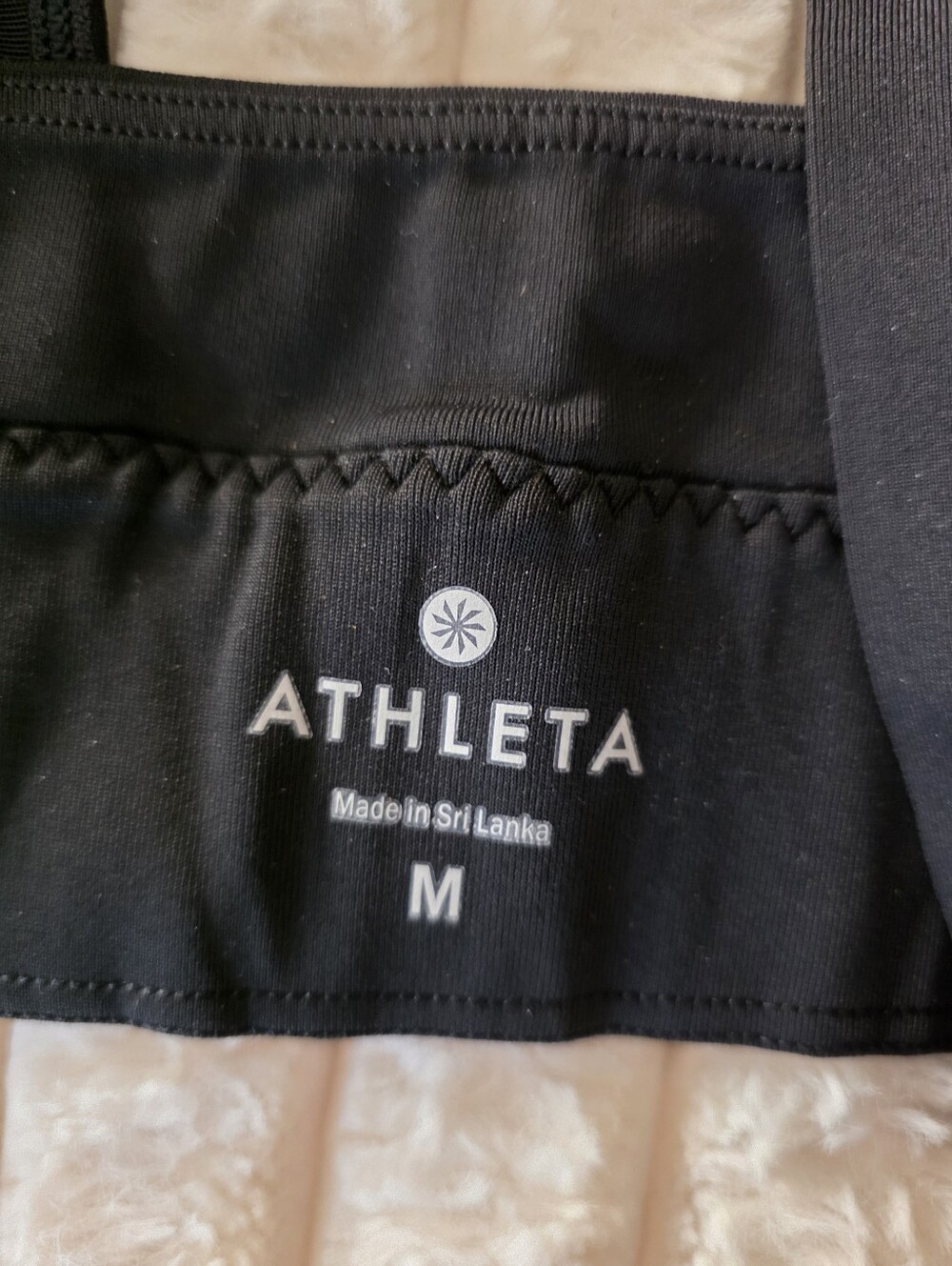 Athleta Black Front-Zip Women's Top Size M